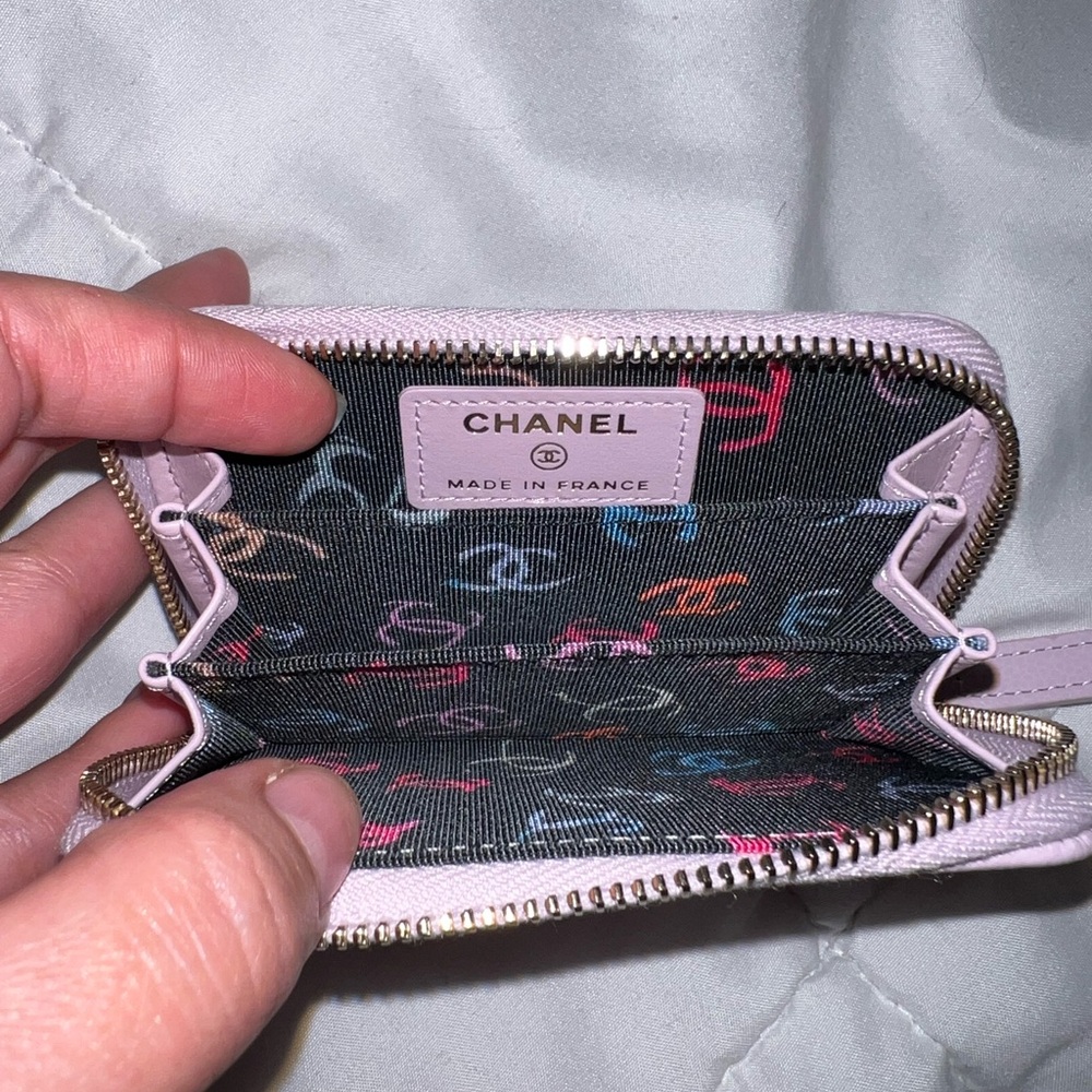Chanel Multicolor Zip Coin Purse